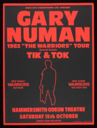 Gary Numan 1983 Venue Poster London